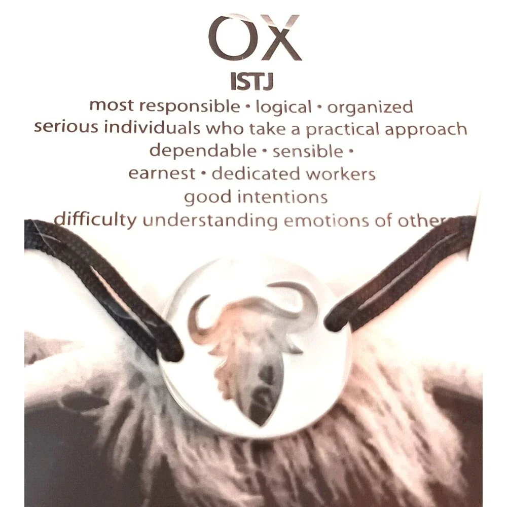 OX SPIRIT ANIMAL STAINLESS STEEL BRACELET (adjustable length)